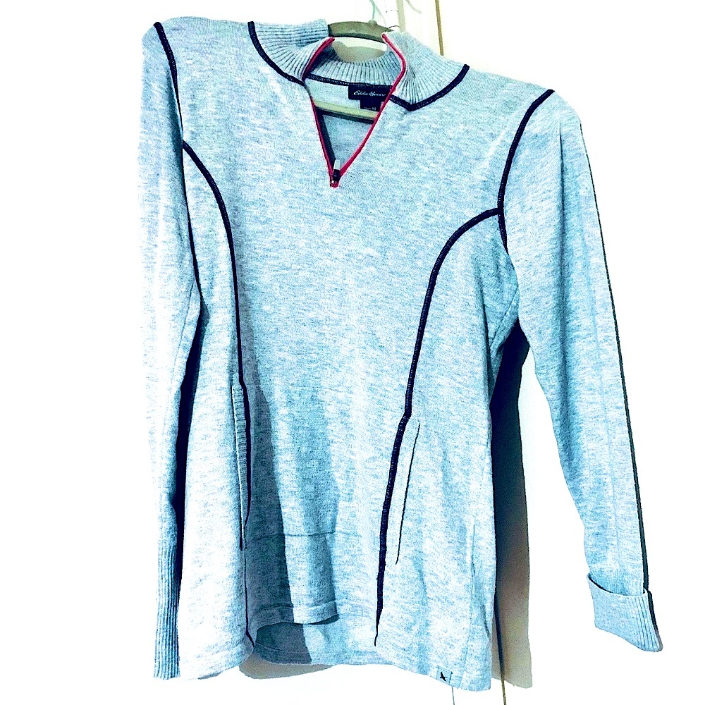 Like New: Vineyard Vines Style Half-Zip All Cotton Lightweight Sweater
